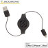 Scosche StrikeLine Retractable Lightning Charge & Sync Cable - Black 1