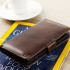Olixar Genuine Leather Microsoft Lumia 950 XL Wallet Case - Brown 1