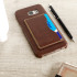 Olixar Leather-Style Samsung Galaxy S7 Edge Card Slot Case - Brown 1