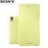 Official Sony Xperia X Style Cover Flip Case - Lime Gold 1