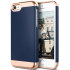 Coque iPhone SE Slider Caseology Savoy Series - Bleu Marine / Or Rose 1