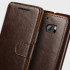 VRS Design Dandy Leather-Style HTC 10 Wallet Case - Brown 1
