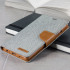Mercury Canvas Diary Huawei P9 Plus Wallet Case - Grey / Camel 1