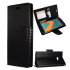 Zizo Carbon Fibre Style HTC 10 Wallet Case - Black 1