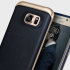 Coque Galaxy S7 Edge Caseology Envoy Series – Cuir Bleu Marine 1