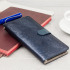 Hansmare Calf Samsung Galaxy Note 7 Wallet Case - Navy 1