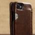 Vaja Wallet Agenda iPhone 7 Premium Leather Case - Dark Brown 1