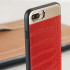 CROCO2 Genuine Leather iPhone 8 Plus / 7 Plus Case - Red 1