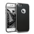Coque iPhone 7 Olixar X-Duo – Fibres de carbone métallique Argent 1