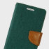 Mercury Canvas Diary Samsung Galaxy S6 Wallet Case - Green/Camel 1