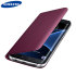 Original Samsung Galaxy S7 Edge Tasche Flip Wallet Cover in Ruby Wein 1