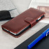 Genuine Leather iPhone 7 Plus Wallet Case - Brown 1