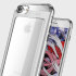 Ghostek Cloak 2 Series iPhone 7 Aluminium Tough Case - Clear / Silver 1