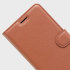 Olixar Leather-Style Motorola Moto Z Wallet Stand Case - Brown 1