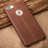 Premium Lederhülle iPhone 7 Plus Case in Braun 1