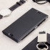 Housse Sony Xperia XZ Roxfit Premium Book - Noir / Transparent 1