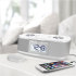 iLuv Timeshaker Micro Bluetooth LED Alarm Clock Speaker - White 1