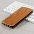 Olixar Slim Genuine Leather iPhone 8 Plus / 7 Plus Wallet Case - Tan 1