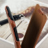 Caseual Genuine Leather iPhone 7 Flip Cover - Italian Tan 1