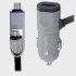 4Smarts MultiCord 3.4A Micro USB & USB-C Car Charger - Black / Grey 1