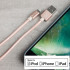 Cable Lightning 4Smarts RapidCord MFi 1m - Oro Rosa 1