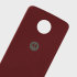 Official Motorola Moto Z Shell Nylon Fabric Back Cover - Red 1