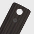 Official Motorola Moto Z Shell Wood Style Back Cover - Charcoal Ash 1