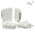 MU System Worldwide Traveller USB Mains Charger 2.4A - White 1