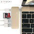 Adaptador Satechi USB-C con puertos USB - Oro 1