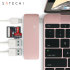 Adaptador Satechi USB-C con puertos USB - Oro Rosa 1