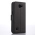 LG K4 Leather Wallet Case - Black 1