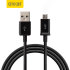 Olixar Samsung Galaxy S7 Micro USB Sync & Charge Cable - Black 1