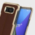 VRS Design Simpli Mod Lederlook Samsung Galaxy S8 Case - Bruin 1