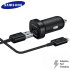 Official Samsung Micro USB Mini In-Car Adaptive Fast Charger - Black 1