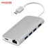 Promate CoreHub-C 8-in-1 USB-C Hub & Adapter w/ Pass-Through - Silver 1