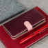 Hansmare Calf Samsung Galaxy S8 Wallet Case - Wine / Pink 1