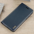 Housse Officielle HTC U Play avec rabat en cuir véritable – Bleu foncé 1