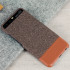 Official Huawei Mashup P10 Plus Fabric / Leather Etui - Brun 1