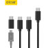 Olixar Micro USB & USB-C Charging Cable Variety Pack - 4 Pack - Black 1