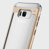 Coque Samsung Galaxy S8 Ghostek Cloak 2 Aluminium – Transp. / Or 1