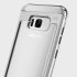 Coque Samsung Galaxy S8 Ghostek Cloak 2 Aluminium – Transp. / Argent 1