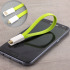STK Short Micro USB Magnetic Charge and Sync Cable - Green 1