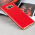 Olixar Makamae Leder-Style Galaxy S8 Plus Hülle -  Rot 1