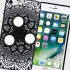 Olixar iPhone 8 / 7 Fidget Spinner Pattern Case - Black / White 1