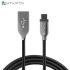 4smarts FERRUMCord 1m USB-C Charge and Sync Cable - Black 1