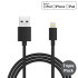 Câbles USB vers Lightning Certifié MFi - Noir - Pack de 3 1