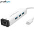 Prodigee USB-C 3-Port USB Hub & Ethernet Adapter 1