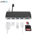 Prodigee USB-C Adapter & Hub with USB Charging Ports - Grey 1