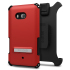 Coque HTC U11 Seidio Dilex Combo Holster Kickstand - Rouge / Gris 1