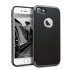 Olixar X-Duo iPhone 8 Case - Koolstofvezel metallic grijs 1